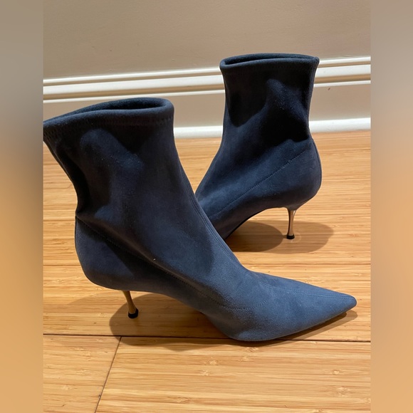 Sergio Rossi Suede Calf Bottie Size 5 - Picture 6 of 9
